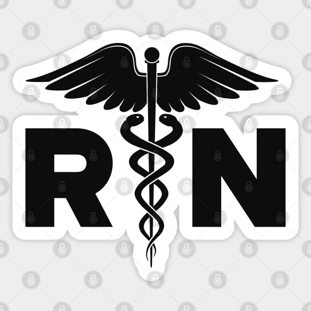 RN - Registered Nurse Sticker by KC Happy Shop